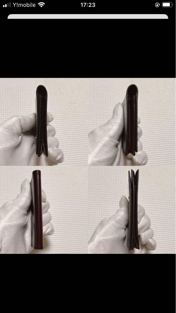 未使用BURBERRバーバリー　レザー名刺入れ　カードケース　濃茶