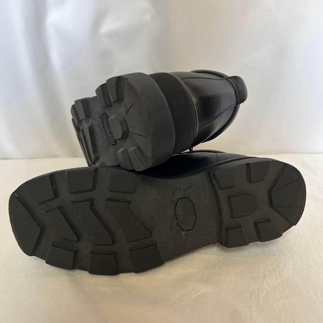 VEIN カウレザー チロリアン シューズ ブーツ 黒42