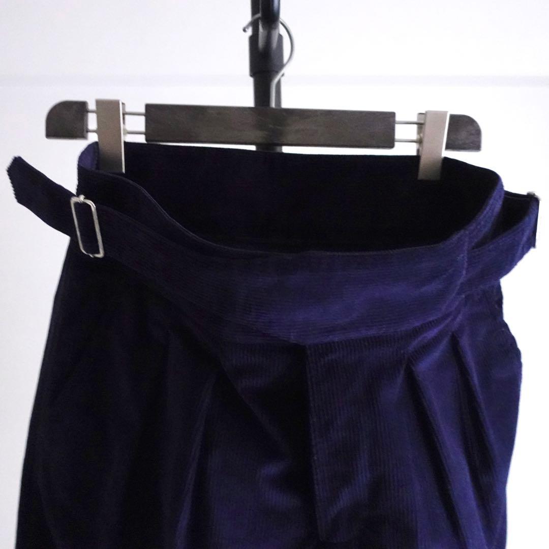 【極美品】agnes b. コーデュロイ　2タック　グルカトラウザーズ