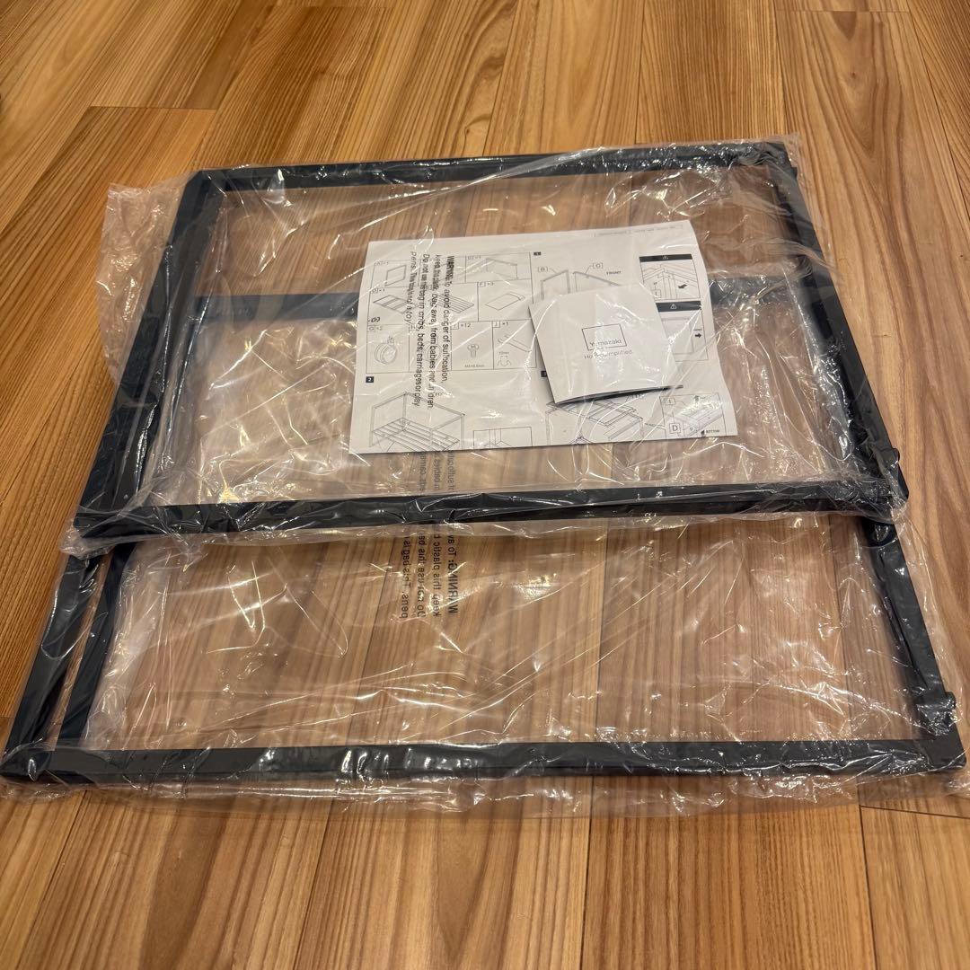 【未使用品】山崎実業 分別ダストワゴン タワー tower 黒 45L