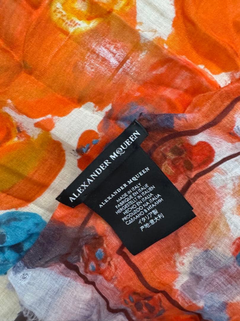 最終値下げ❗️ レア✨アレキサンダーマックイーン　ストール　スカーフ　小物