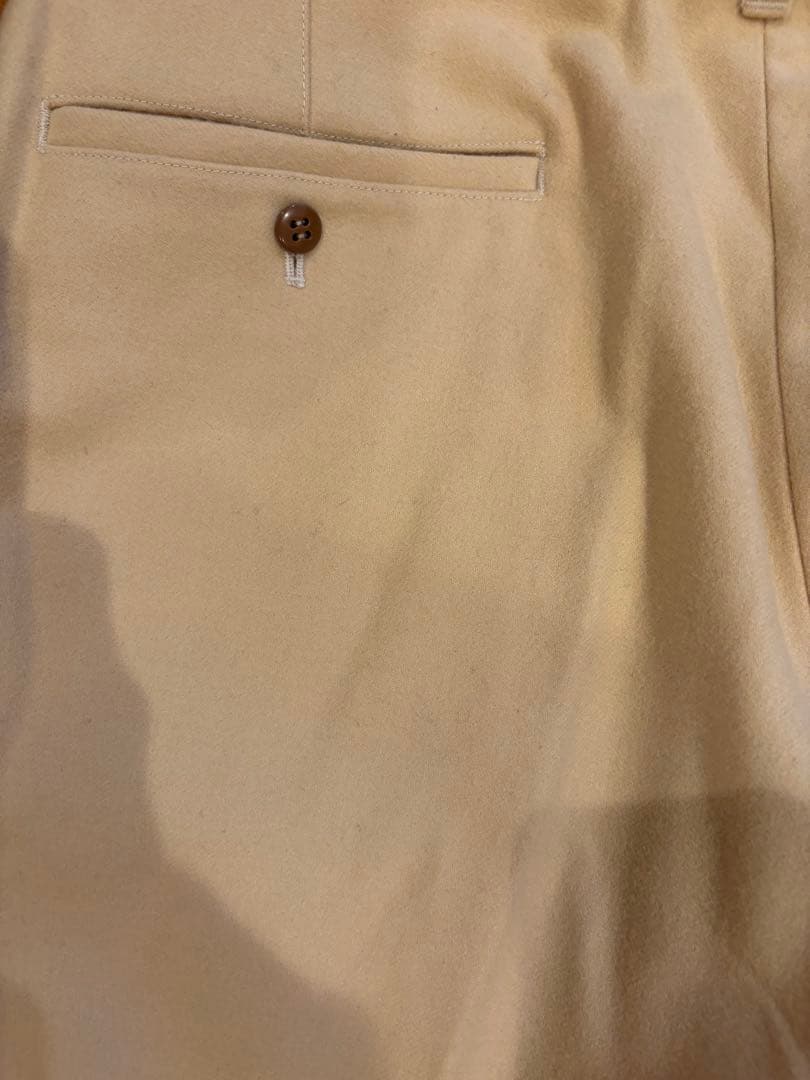 At Last&Co ウールトラウザーオフホワイトW34