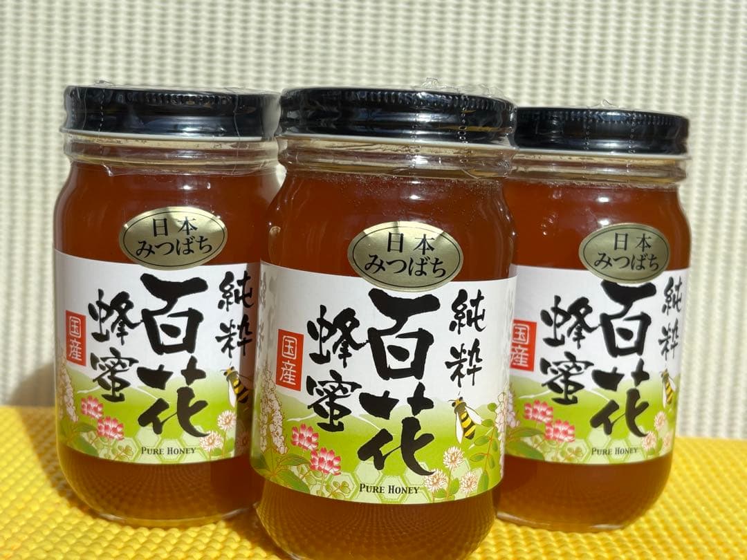 日本蜜蜂　蜂蜜　非加熱無調整純粋生ハチミツ
