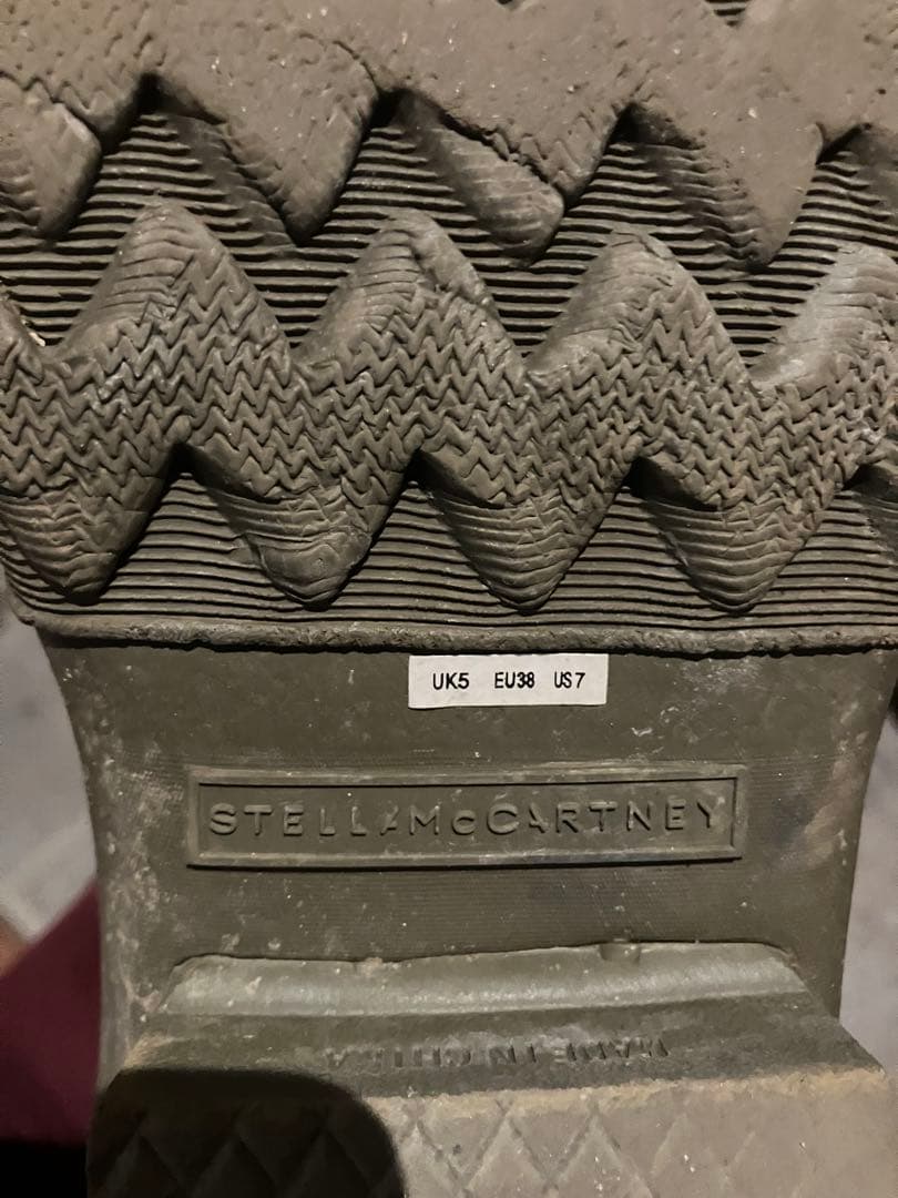 HUNTER×STELLA レインブーツ オリーブ色 箱付き