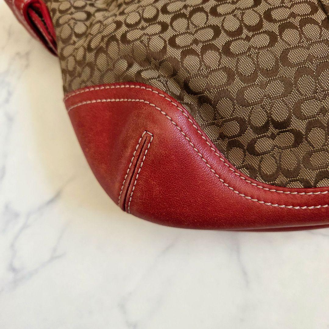 コーチ 6351ソーホー ホーボー レッド ワンショルダーバッグ　COACH