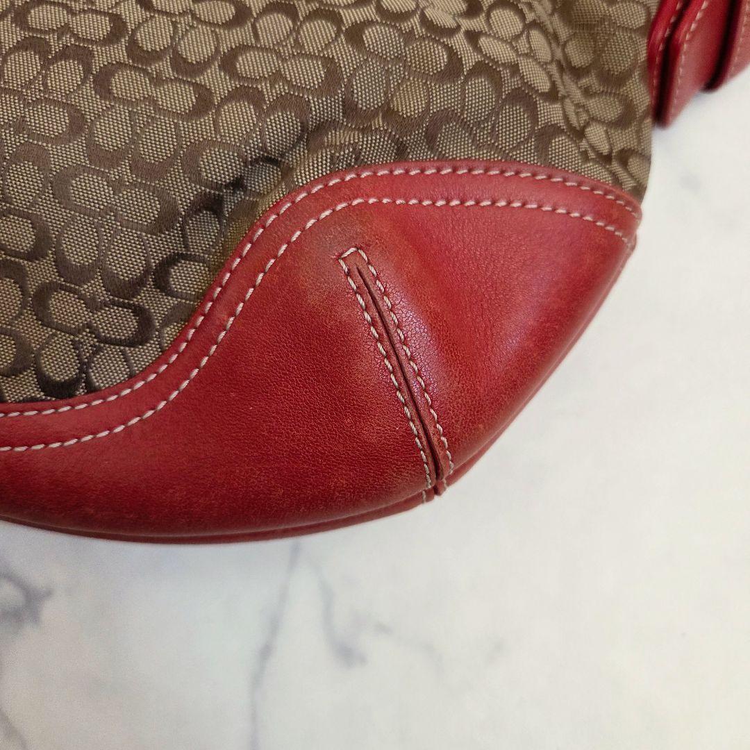 コーチ 6351ソーホー ホーボー レッド ワンショルダーバッグ　COACH