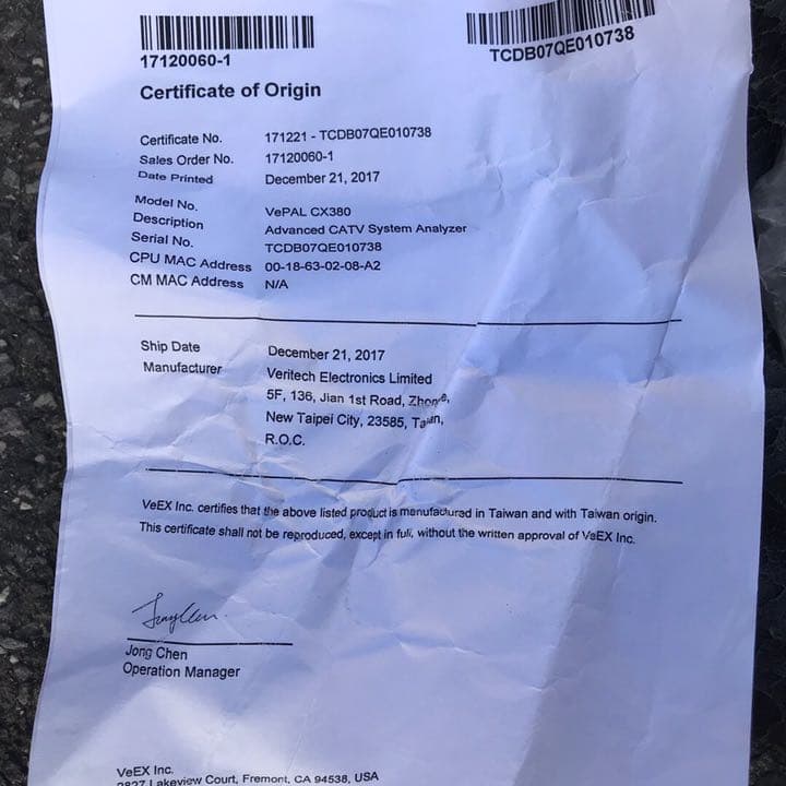 CATVポータブルスペクトラムアナライザ