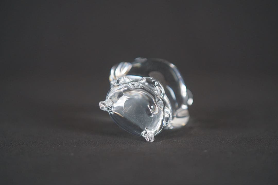 新品 バカラ くまモン クリスタル キャラクター フィギュリン オブジェ 置物