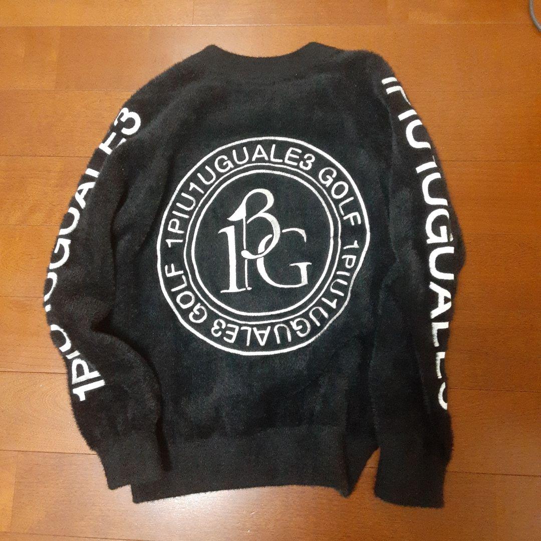 1PIUGUALE3 　スニード　ボアプルオーバー レディース ゴルフ　黒M
