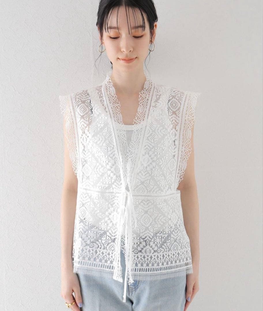 plage レースカットソー