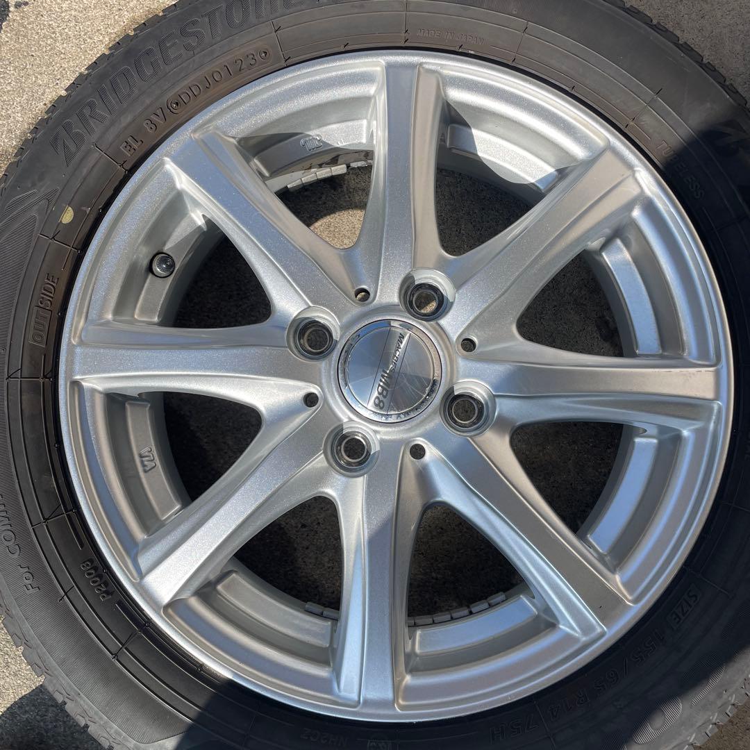 14インチ タイヤホイールセット ブリヂストン　エコピア