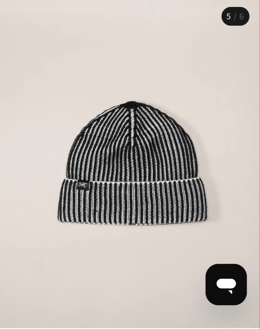 ARC’TERYXリブトーク ビーニー Black/ArcticSilk試着のみ