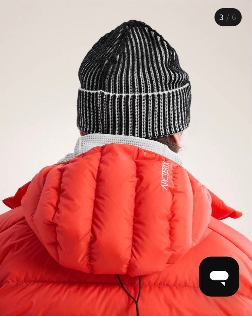 ARC’TERYXリブトーク ビーニー Black/ArcticSilk試着のみ