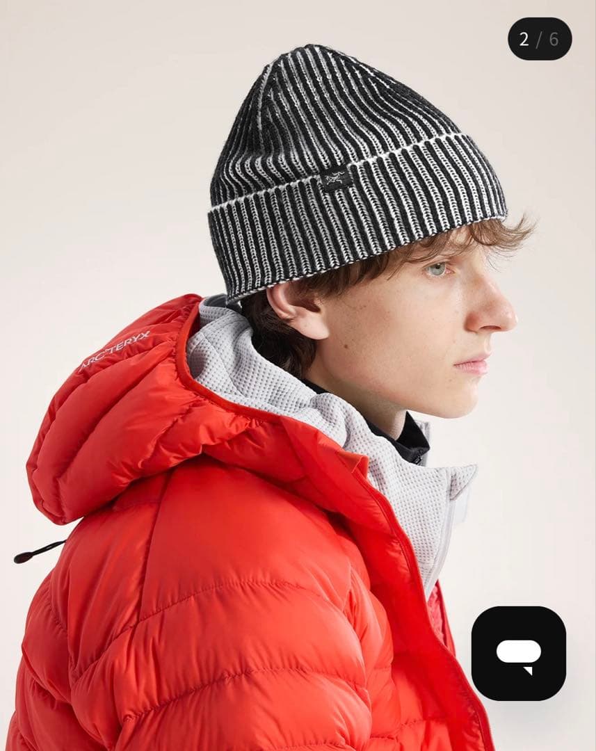 ARC’TERYXリブトーク ビーニー Black/ArcticSilk試着のみ