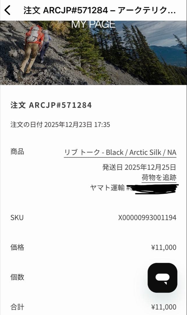 ARC’TERYXリブトーク ビーニー Black/ArcticSilk試着のみ