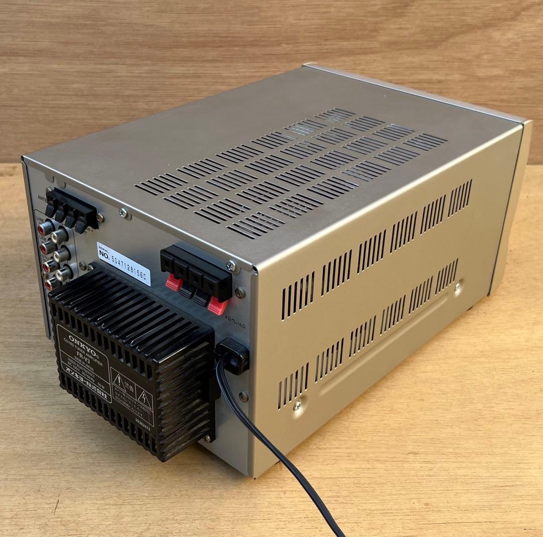 【動作品】ONKYO FR-V3 ミニコンポ 本体、リモコン、スピーカー