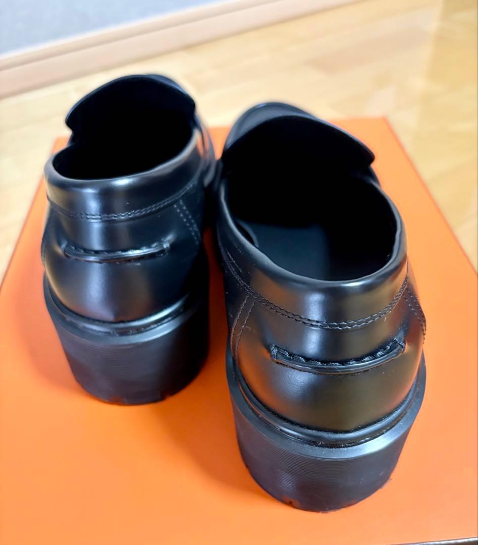 【美品】HERMÈSエルメス厚底ローファー ヒッチ希少