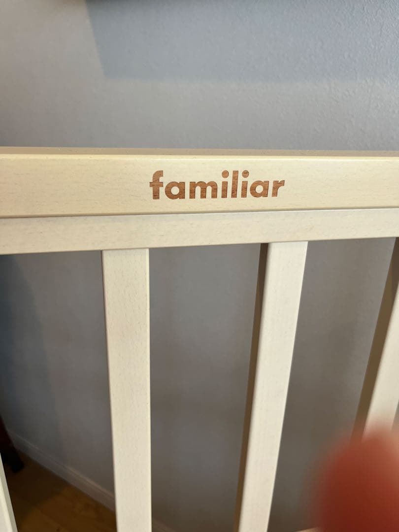 familiar ベビーベッド ホワイトアッシュカラー　ファミリア