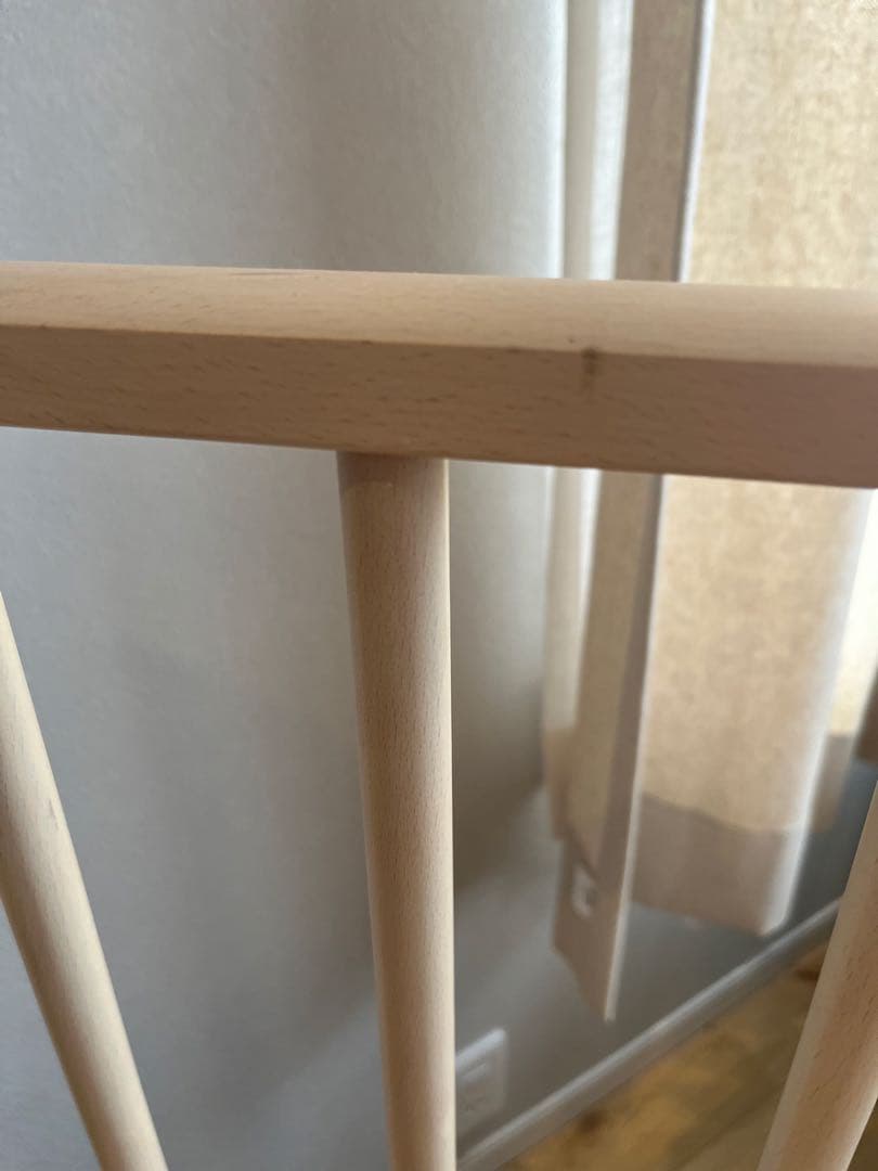 familiar ベビーベッド ホワイトアッシュカラー　ファミリア