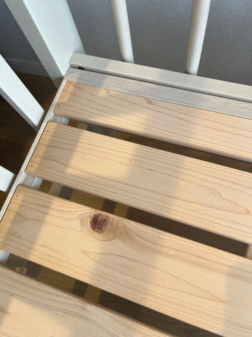 familiar ベビーベッド ホワイトアッシュカラー　ファミリア