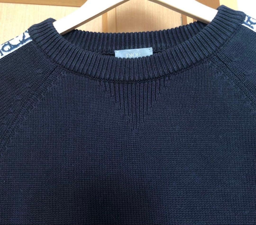 DIOR ディオール　オブリークコットンジャージー オブリーク柄　ニット　M