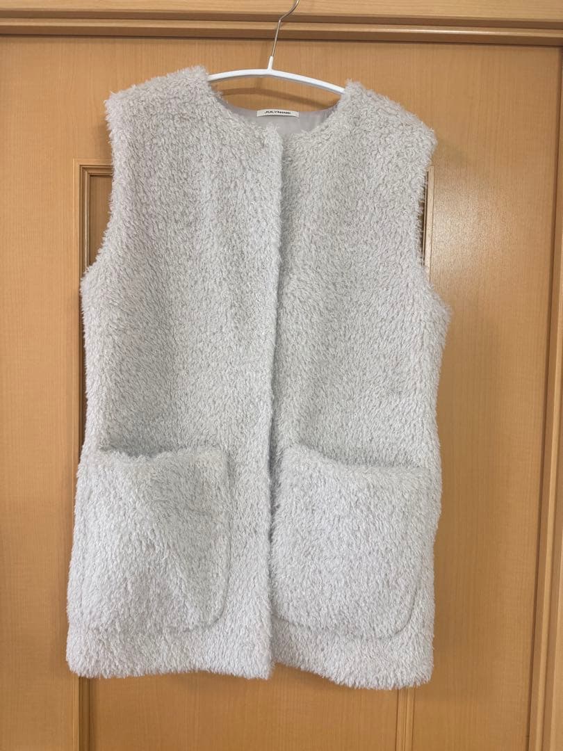 【美品】JULY NINE ファーベスト　Mサイズ