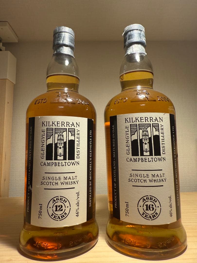 新品未開封　Kilkerran キルケラン 12年&16年 2021年 計2本