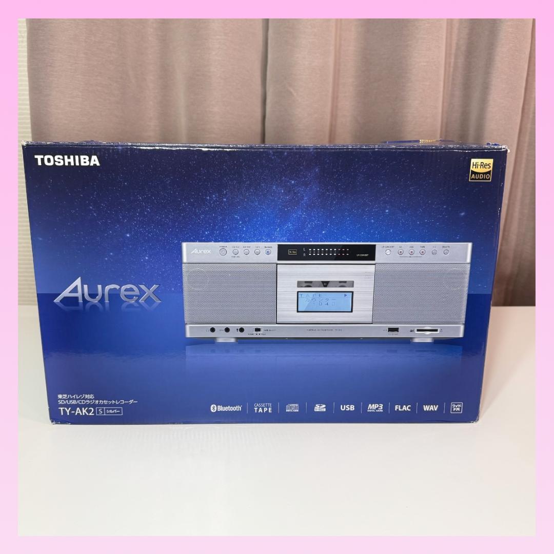 【未使用に近い】TOSHIBA CDラジカセ Aurex TY-AK2