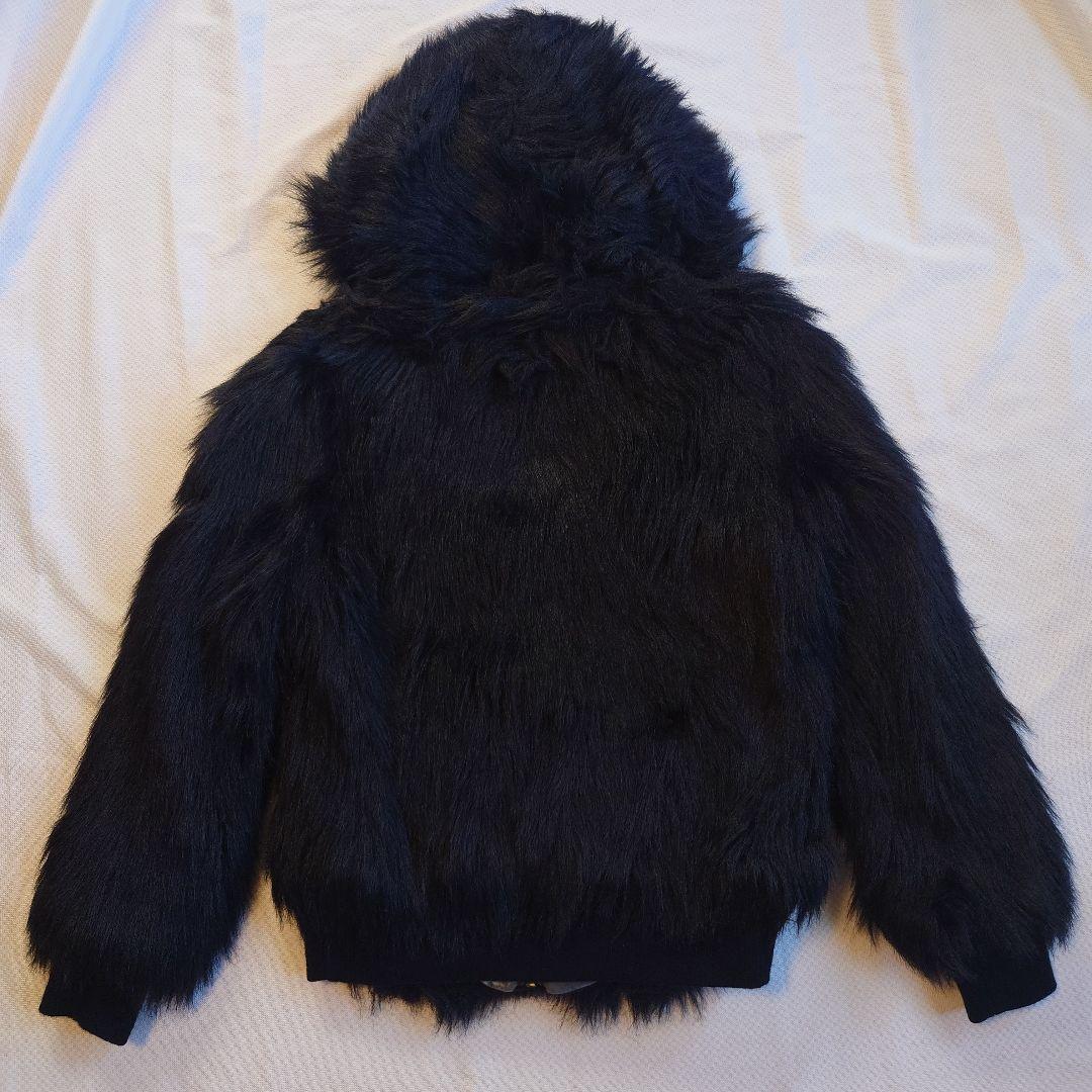 DIESEL ディーゼル　フェイクファー コート ジャケット ブラック XS