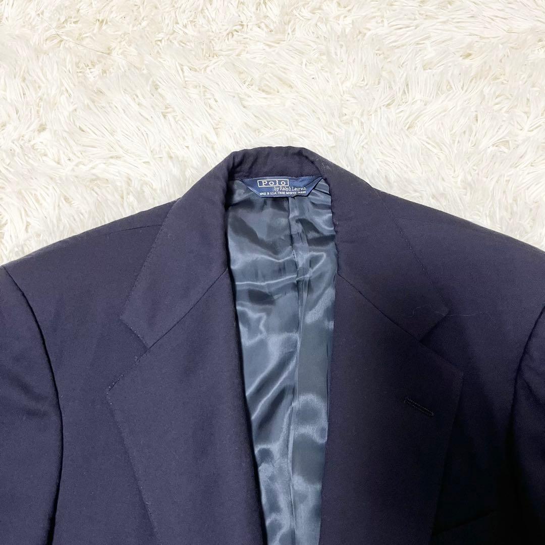✨希少✨Polo Ralph Lauren 紺ブレ 金ボタン　米国製　XL相当