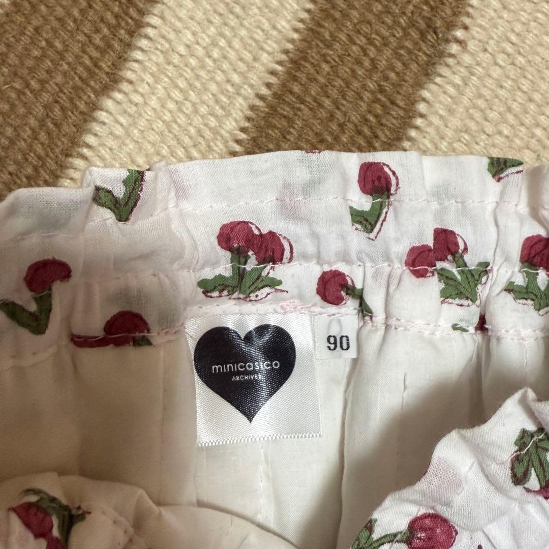 minicasico さくらんぼ柄 スカート 90