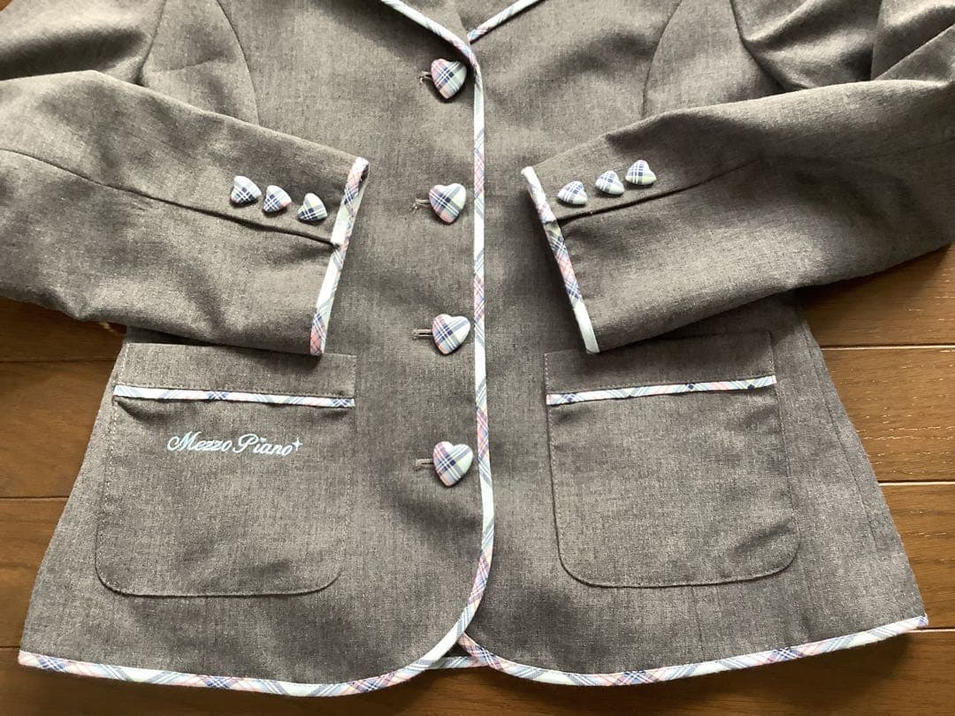 メゾピアノ　スーツ　ブラウス　リボン　一式　卒業式　女の子