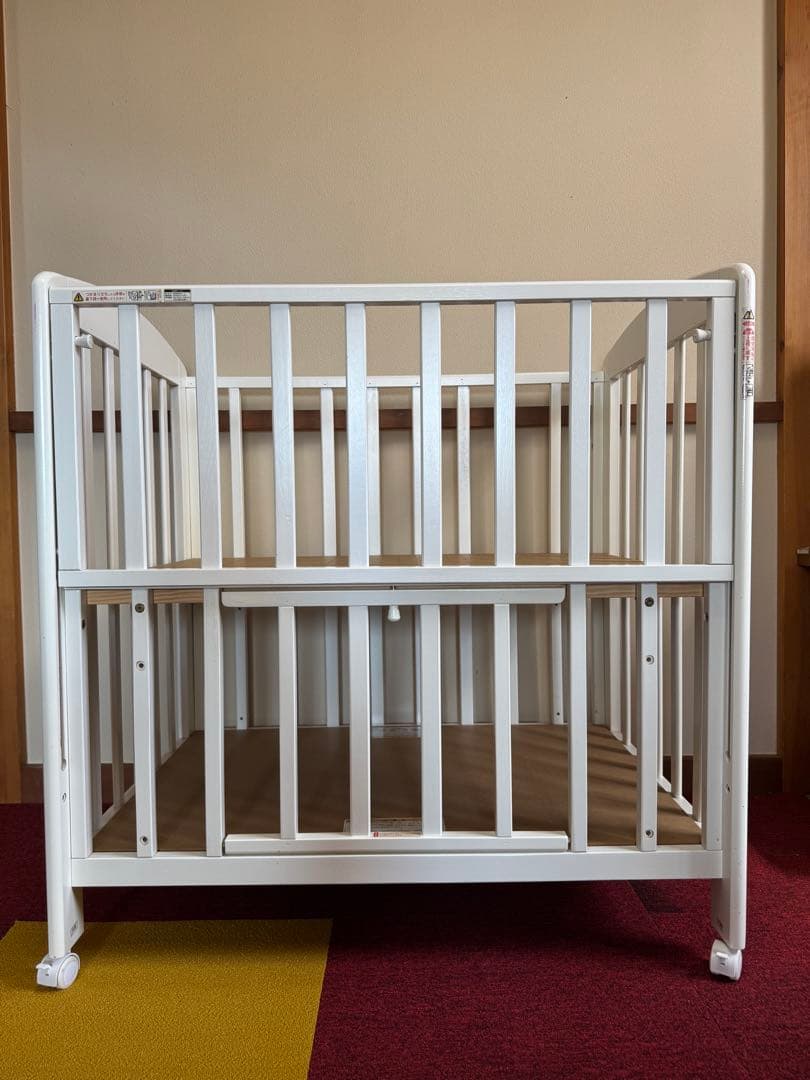 KATOJI ハイタイプ　ミニサイズ　ベビーベッド ホワイト