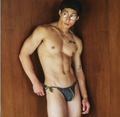 【新品/完売人気モデルTOOT】ストレッチデニムサイドストリング　ビキニ　限定L