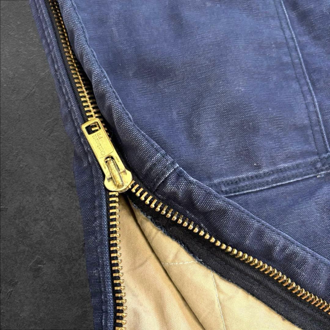 希少！ Carhartt キルティング オーバーオール 紺 【防寒・難燃仕様】
