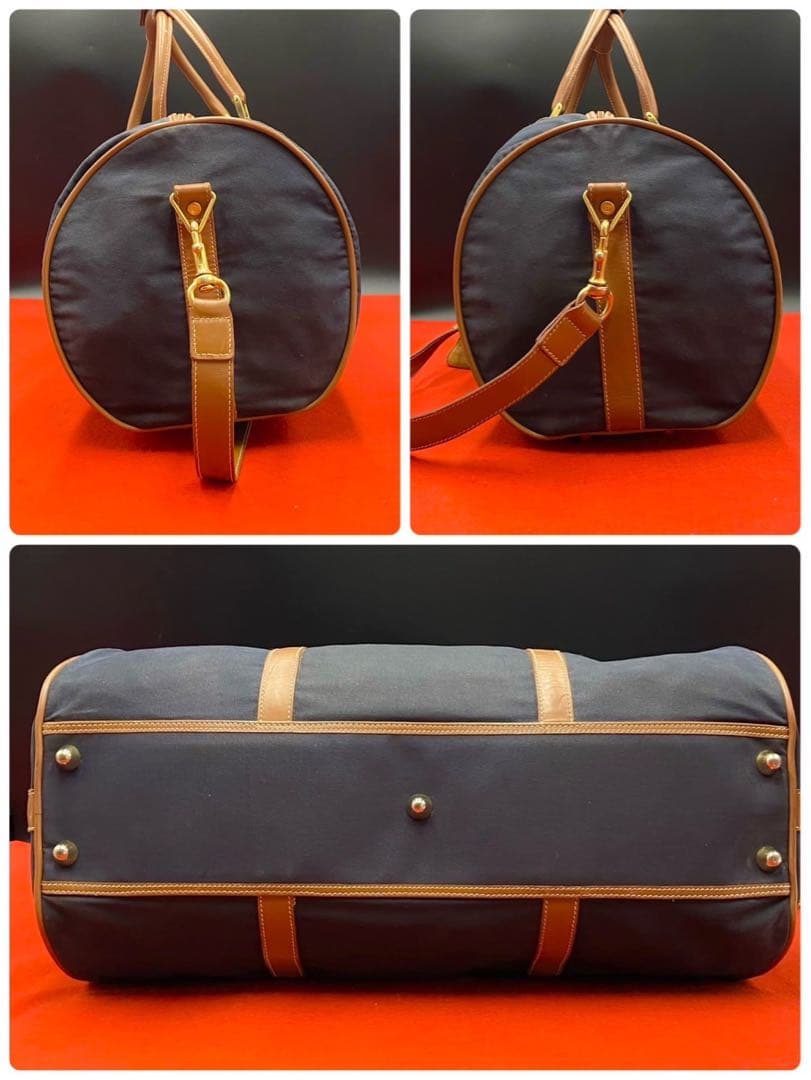 グッチ ボストンバッグ キャンバス 大容量 旅行鞄