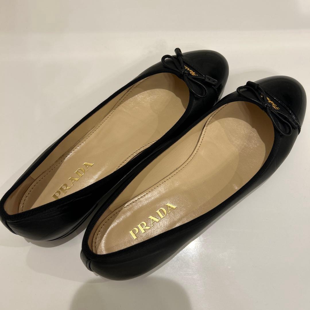 PRADAフラットパンプス23cm