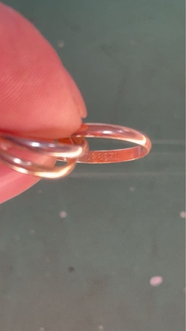 【カルティエ/Cartier】 トリニティリング 9号 K18YG/WG/PG