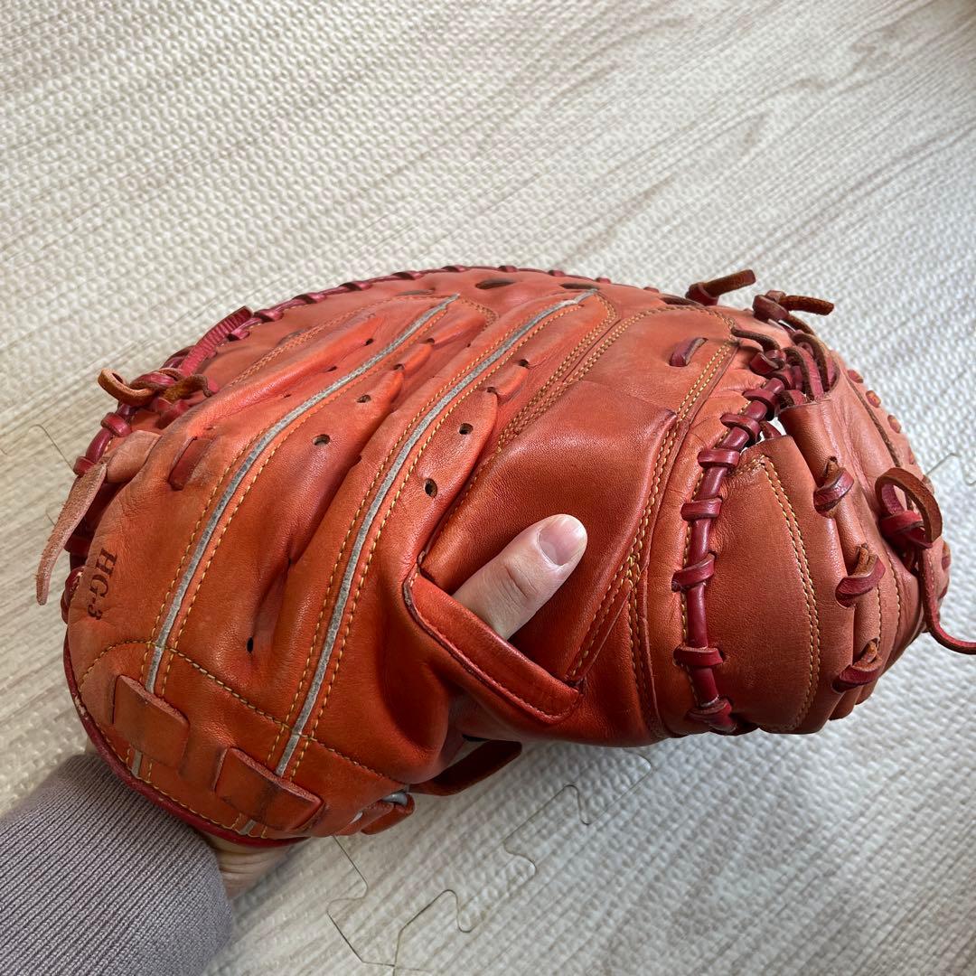 Mizuno Select 9 軟式グローブ キャッチャーミット　オレンジ