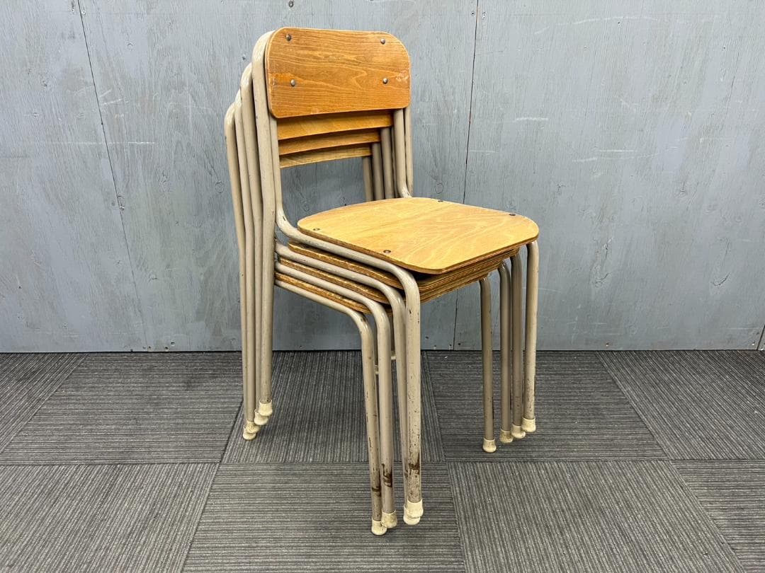 822◆自社便対応地域あり◆学童机・学童椅子4組(新JIS5.5号)学校学習塾