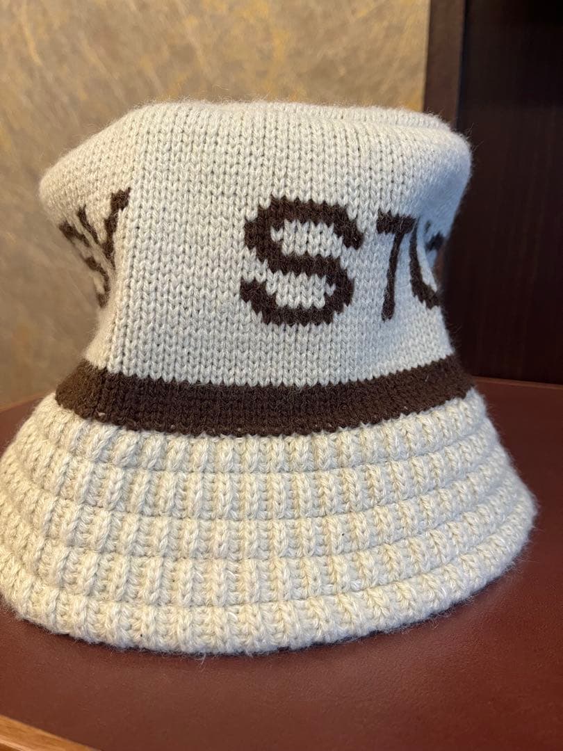 STUSSY バケットハット L/XL クリーム色