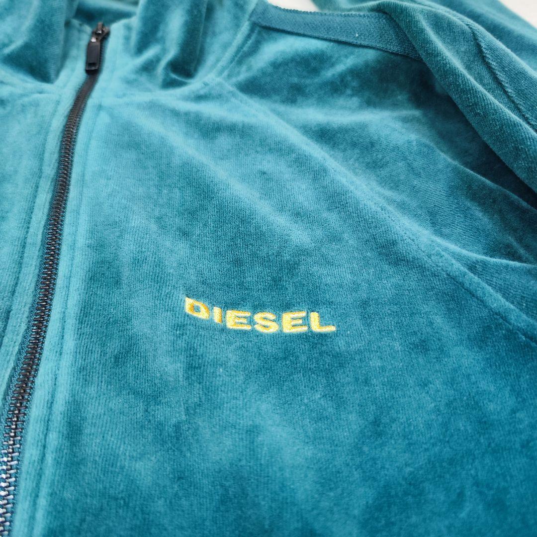 美品✨️DIESEL ディーゼル ベロア ジャージ トップス グリーン サイズL