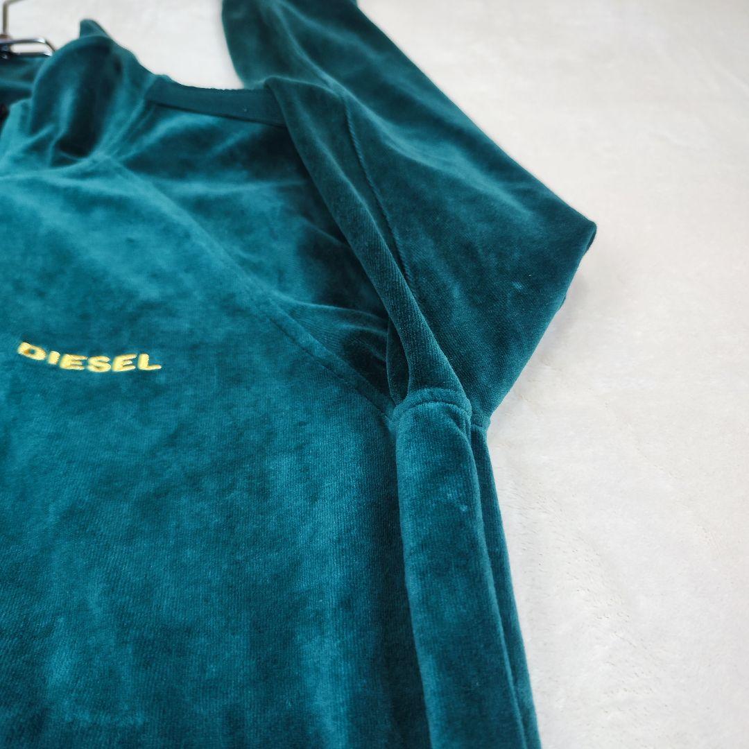 美品✨️DIESEL ディーゼル ベロア ジャージ トップス グリーン サイズL