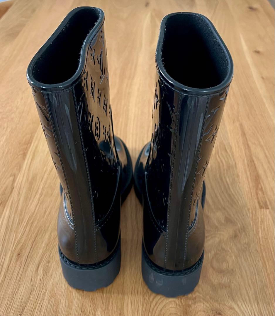 【超美品】ルイヴィトン ドロップス レインブーツ レディース 36