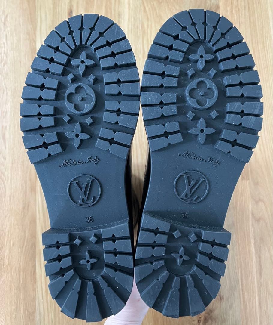 【超美品】ルイヴィトン ドロップス レインブーツ レディース 36