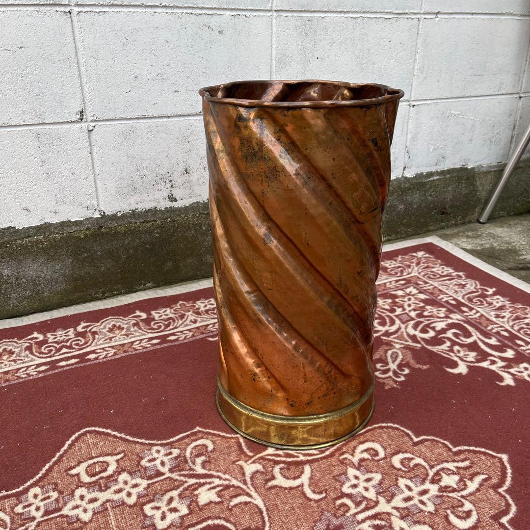 イタリア製◾️銅製 傘立て アンブレラスタンド ヨーロッパ雑貨