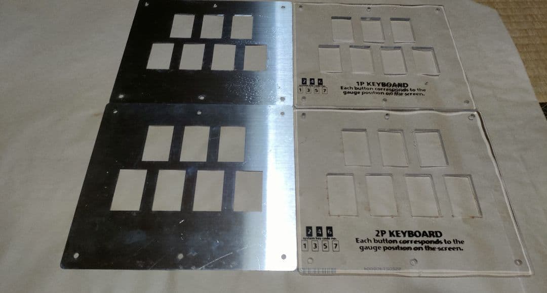 ビートマニア2DX beatmania2DX 1P＆2P パネルセット