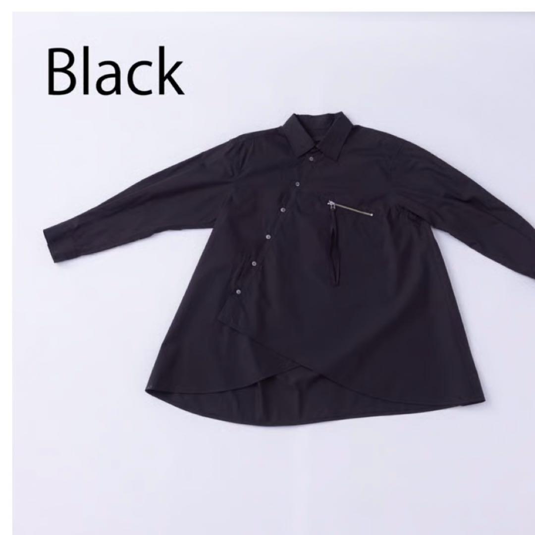 nunuform アシンメトリージップシャツ　125