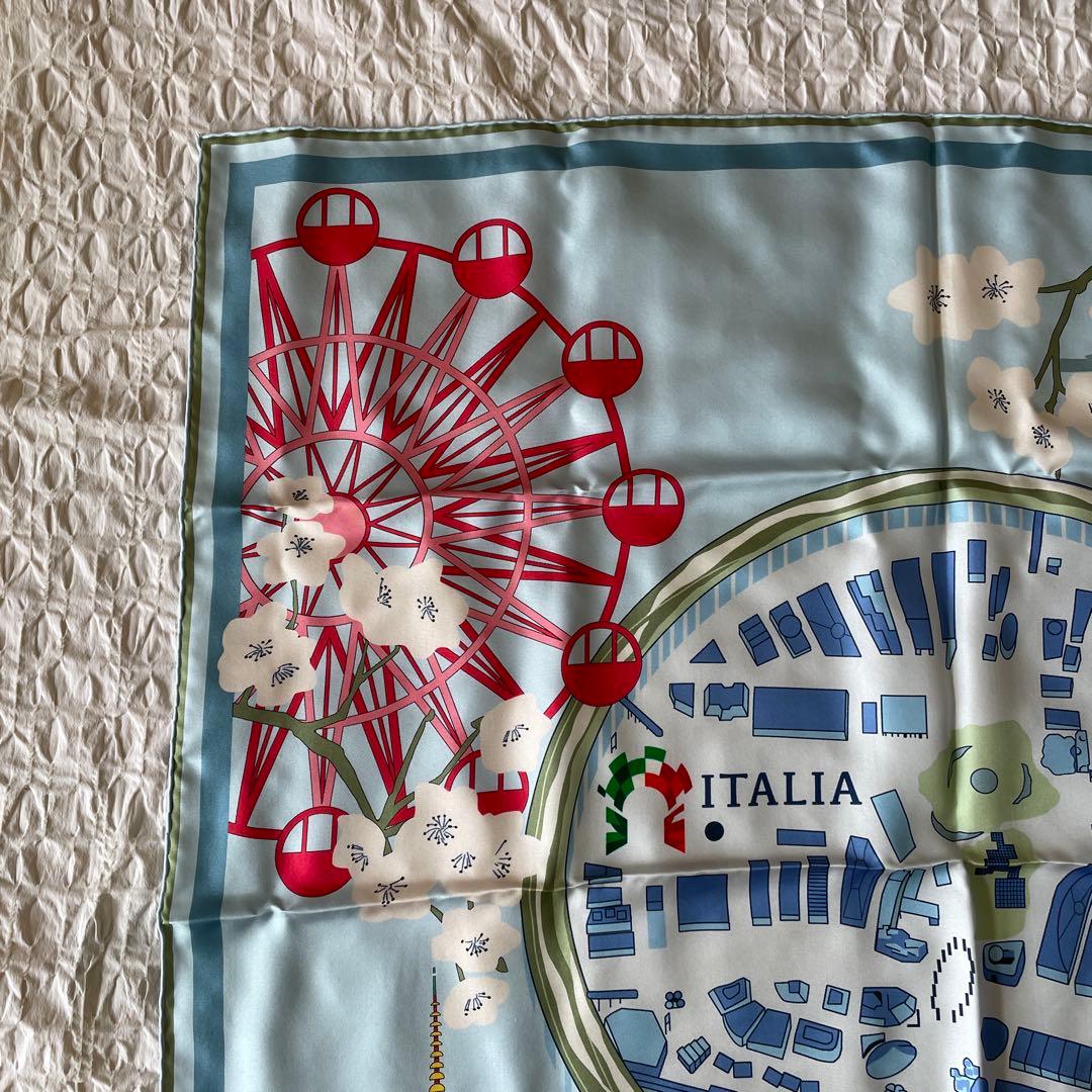 プレミア物！大阪関西万博2025 イタリア館　限定スカーフ　タラリコ