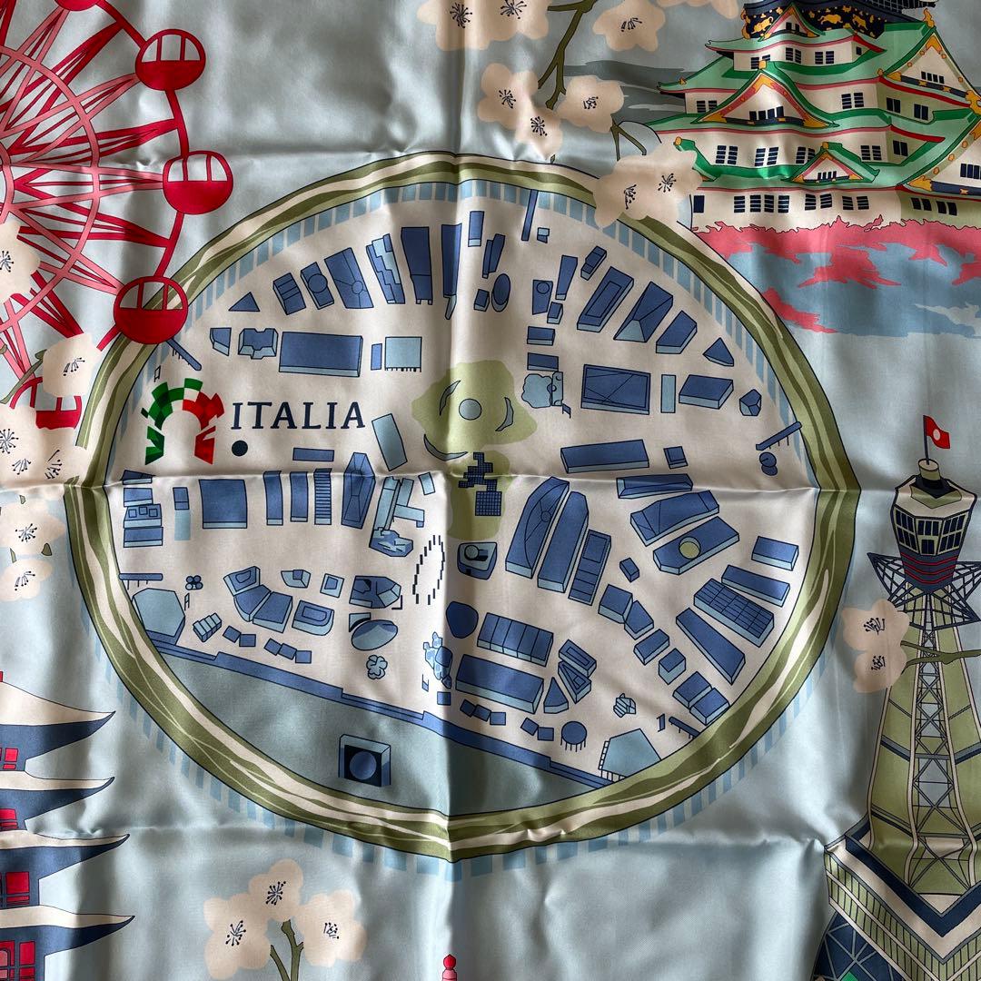 プレミア物！大阪関西万博2025 イタリア館　限定スカーフ　タラリコ